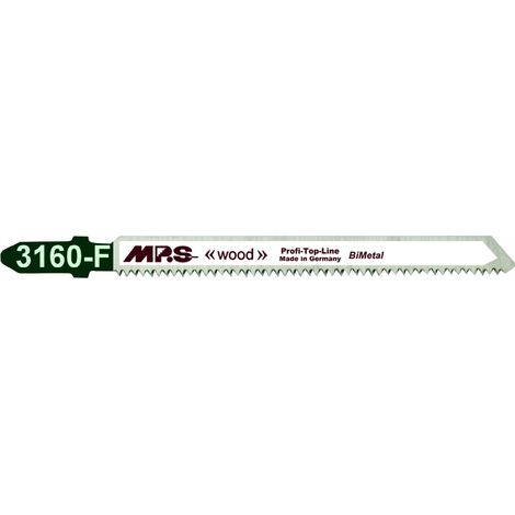 Hoja sierra calar MPS 3160-F BiMetal 17 TPI, pack de 5 uds para cortes sin astillas