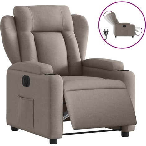 Maison Exclusive - Relaxsessel Elektrisch Taupe Stoff