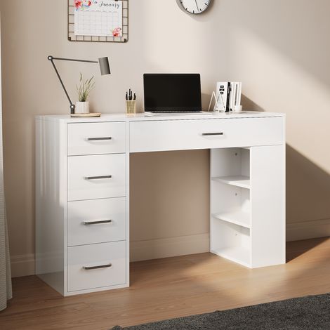 SONNI Hängender Multifunktionstisch 100x38x20 cm  Staufach mit Trennwand  Staubsaugerroboter-freundlich (1/5)