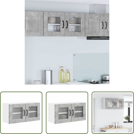 vidaXL Beton Grau -  Küchenschrank Kalmar Beton Grau 80 x 31 x 40 cm Holzwerkstoff