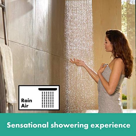 Hansgrohe Croma Select S - Set doccia Showerpipe 280 con termostato, bronzo spazzolato 26890140 (1/3)