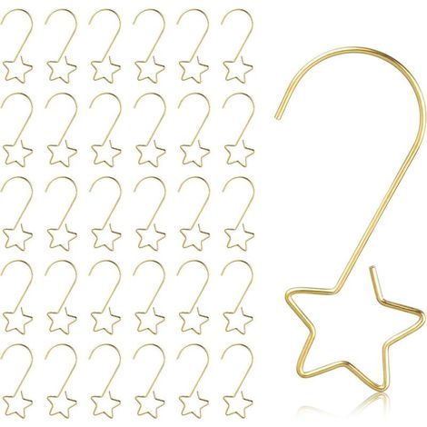 Set mit 60 Metallhaken für Weihnachtsbaumschmuck (1/5)