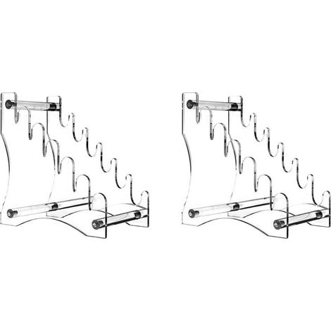 soportes acrílicos para cuchillos - Soporte extraíble de 6 niveles, estante de almacenamiento ligero para navajas de bolsillo (1/4)