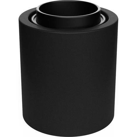 creative cables - Portalampada E27 da Parete o soffitto - Waterproof IP44 - Nero