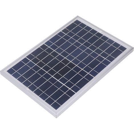 Panneau solaire, silicium monocristallin, charge 10W, génération d'énergie 18V, système de surveillance et d'alimentation électrique, panneau photovoltaïque. (1/5)