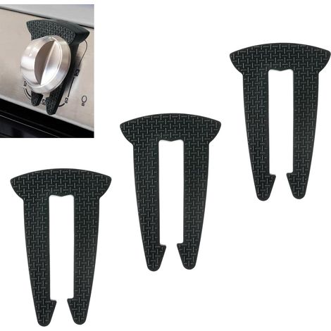 Set mit 3 Verriegelungsknöpfen, kompatibel mit Gasherden. Kompatibel mit Kindersicherungen, Kinder- und Haustierschutzfunktionen sowie Backofen-Babyschutz, mit Kindersicherungsknopf. (1/5)
