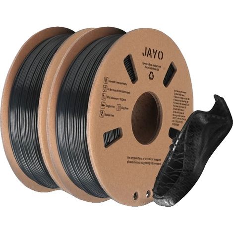 Filament d'imprimante 3D, matériaux multiples, compatibilité polyvalente, TPU Noir 1KG (1/2)