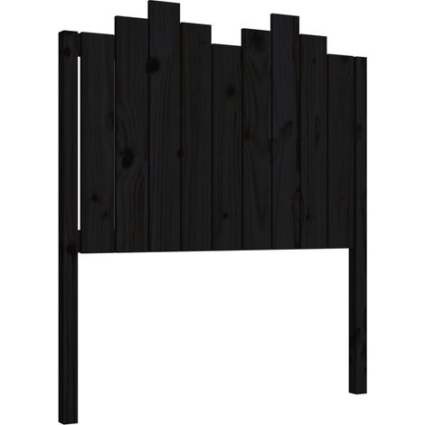 Testiera per dormire accessorio per camera da letto 96 x 4 x 110 cm in legno di pino nero TDL0202035
