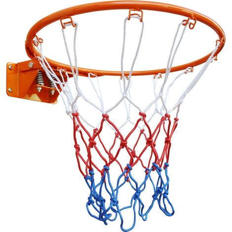 Panier de Basket-Remplacement Solide Double Ressort-Acier Intérieur/Extérieur-Enterré/Mural-45.72x45.72x13(cm) (1/5)