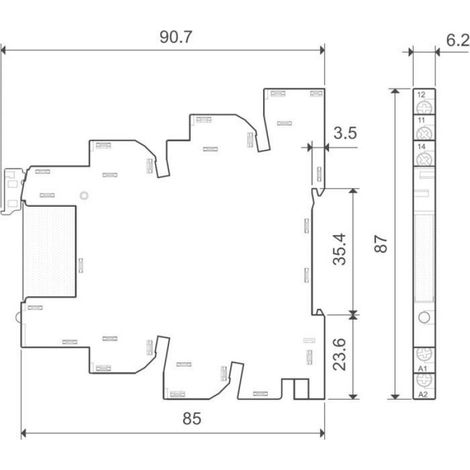 Finder Relais à semi-conducteurs 39.10.7.024.9024 2 A Tension de contact (max.): 24 V/DC 1 pc(s) (1/3)