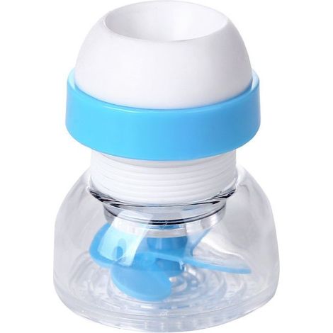 économiseur D'eau Filtre Pulvérisateur,Tête Embout à économie d'Eau,Tête Robinet Mobile 360 Degrés,Tête Robinet Cuisine,pour la Cuisine,la Salle de Bain et la Douche(Bleu) (1/5)