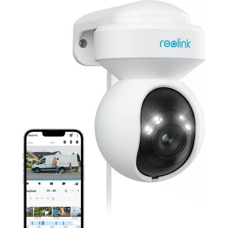 Reolink 4K 8MP PoE Überwachungskamera mit 360° Abdeckung, Auto-Tracking, Smarter Erkennung, Farbnachtsicht, Zwei-Wege-Audio, IP65