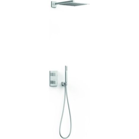 Kit robinet thermostatique encastré 2 voies pour douche Therm-box Chrome - TRES 00635004
