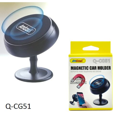 Andowl - Supporto Magnetico Porta Cellulare Da Auto Per Smartphone Gps Autoadesivo Q-cg51 - (1/5)