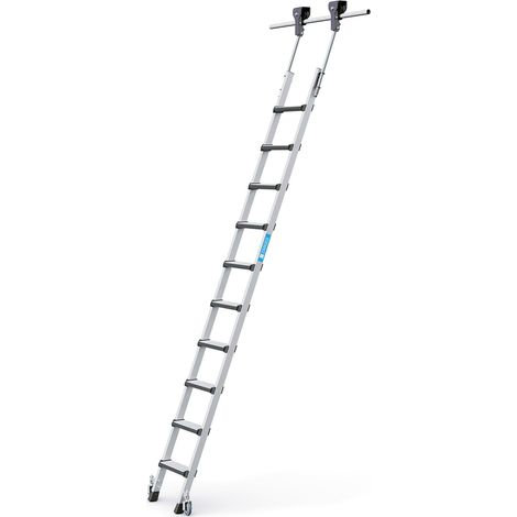 Zarges Regalleiter fahrbar Comfortstep Trec LH 10 Stufen (1/5)