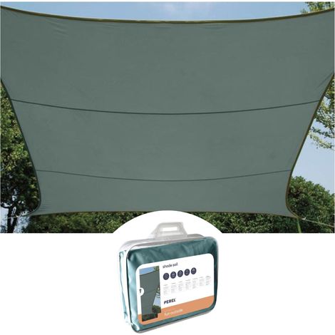 VOILE SOLAIRE - RECTANGULAIRE - 2 X 3 M - COULEUR : GRIS VERT VELLEMAN GSS4320GG (1/5)