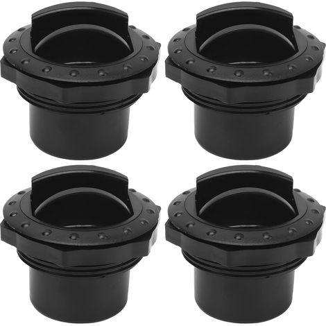 Sortie de Climatisation, 4 Pièces Déflecteur de Sortie de Climatisation de Tableau de Bord Trou de 60 Mm Style de Bouton Universel Noir pour Camping-car, Bateau, Bus, Voiture (1/5)