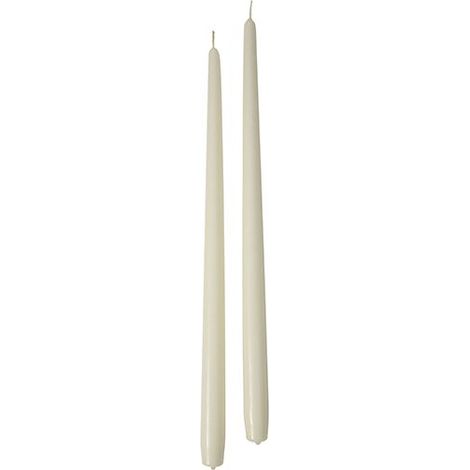 Cereria Di Giorgio Candele Coniche D 2,2 Cm H 40 Cm Panna 6 Pz (1/2)