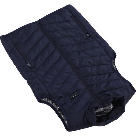 Gilet Chauffant Électrique 17 Zones Thermostat Intelligent 4 Boutons 3 Niveaux Sans Manches Bleu Roi 3XL (1/5)