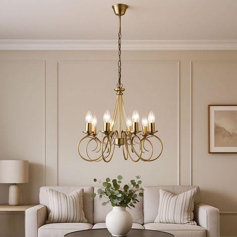 Lampadario in ottone antico a sospensione lampadario a soffitto illuminazione sala da pranzo soggiorno lampada a sospensione