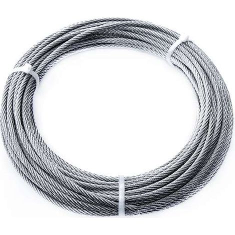 Fune in acciaio Inox 49 fili Ø 5 mm. 10 mt.
