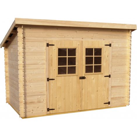 Casetta da Giardino Charente 3019 in Legno Massello non Trattato - cm 300x185cm - ITALFROM 433