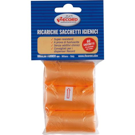Recharges pour sacs de toilette pour chiens 3 rouleaux de 20 sacs (1/4)