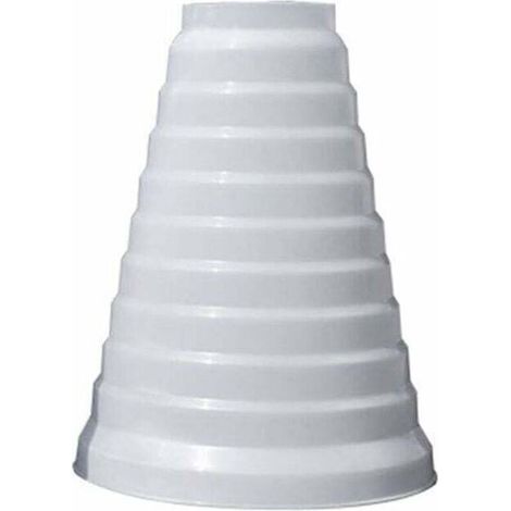 Réducteur universel PVC 80/200mm – Conduit rond pour ventilation – Résistant aux températures -20°C à +65°C – Pour systèmes CVC (1/5)
