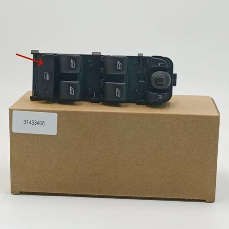 Ceci s'applique au régulateur de lève-vitre électrique avant gauche Volvo 31433406, qui commande la vitre électrique côté conducteur et prend en charge le fonctionnement à une touche, améliorant ainsi