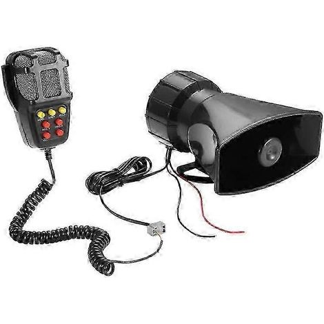 Altavoz de bocina de camión con alarma de 7 sonidos, 12 V, para automóviles. (1/5)