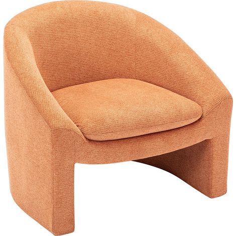 Poltrona in Tessuto Terracotta - OSSANA (1/4)