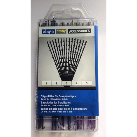 Kit 60 lame per traforo oscillante legno Scheppach seghetto senza perno (1/5)