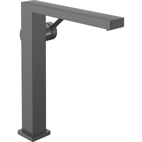 Hansgrohe Tecturis E - Miscelatore da lavabo con scarico Push-Open, CoolStart, EcoSmart+, cromo nero spazzolato 73070340 (1/2)