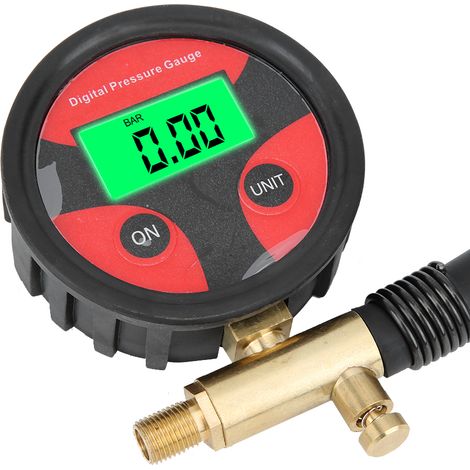 Pneumatique Manomètre Numérique LCD Multifonction Testeur de Pression Gonfleur de Pneu pour Voiture (1/5)