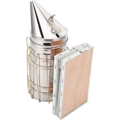 Fumoir De Ruche - Acier Inoxydable 304 - Bec Orientable Et Poignée Isolée - Pour Apiculture Et Inspection De Ruches - 1 Piece (1/4)