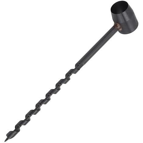 10-230mm Carbon Steel Manual Auger Drill Black Bushcraft Compact Survival Tool for Camping and Outdoor (1/5)