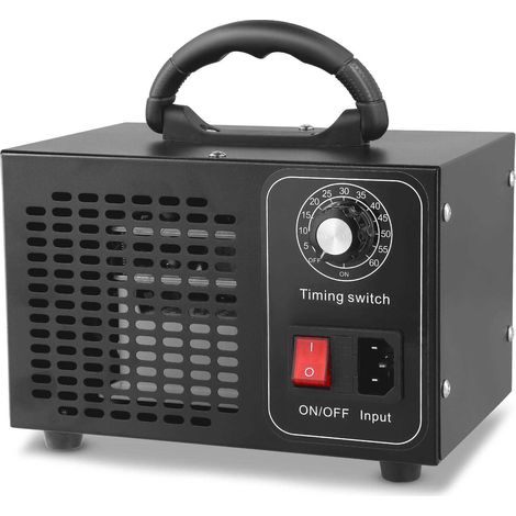Générateur d'ozone 60 000 mg/h, purificateur d'air à ozone domestique, machine à ozone, minuterie de 60 minutes, générateur d'ozone adapté aux voitures, bureaux, garages et appartements (1/5)