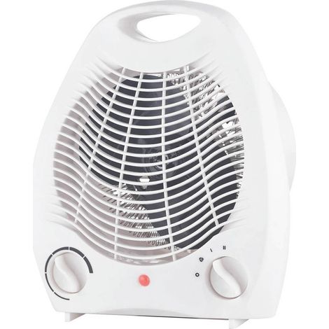 Calefactor 2000W Termoventilador Calefactor bajo consumo Estufa eléctrica pequeña Calefactor eléctrico calienta rápido Blanco Blanco (1/5)