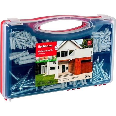 Scatola organizer fischer meister-box xl plastica resistente 21,5x32,5 cm