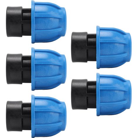 Kit de 5 raccords de plomberie pour tuyau d'eau, connecteur rapide, filetage femelle droit 25xG3/4 (1/5)