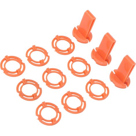 12 lames de rechange pour rasoir, bagues de fixation, supports de couteaux, accessoires compatibles S9000 S8000 S7000, anneaux de remplacement, jeu de 12 pièces. (1/5)