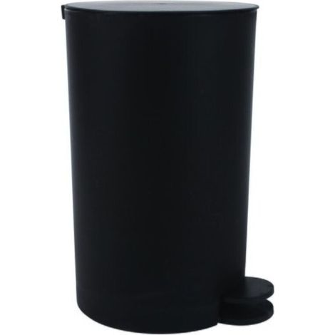 141771 POUBELLE à PéDALE OSAKI 3L NOIR ACIER INOXYDABLE, 30 X 20 X 15 CM (1/5)