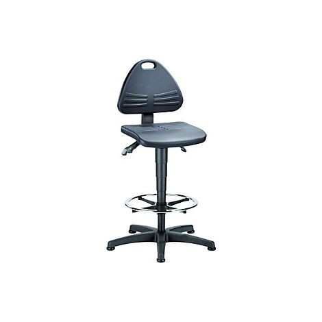 interstuhl  Silla  giratoria  de  trabajo  ISITEC  con  deslizadores  y  aro  reposapiés  -  9613-2000 (1/2)