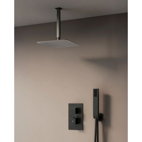 Rubinetto serie Orion per set doccia da incasso termostatico soffione a soffitto undefined (1/5)