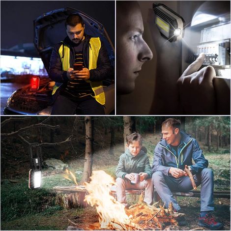 Lampe de travail LED rechargeable magnétique 2000 lm 3000 mAh USB (1/5)