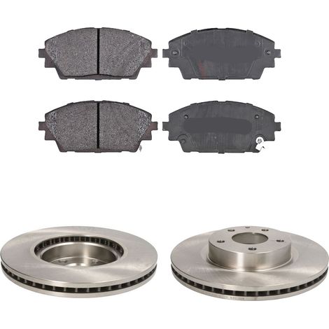 KIT FRENI ANTERIORI compatibile con MAZDA 3 (BM,BN) - DISCHI + PASTIGLIE OEM: FDB4446 / 18384 /SOSTITUZIONE DIRETTA/BASSA POLVERE/SILENZIOSO
