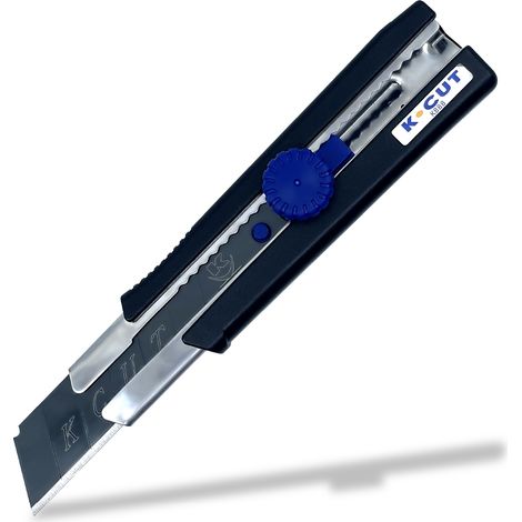 KELI - Cutter à molette crantée 25mm + Lame Black Blade SK2 (Durée de vie 3 fois supérieur) (1/3)