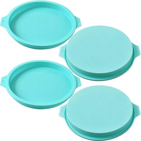 Moule À Muffins - Silicone Alimentaire - Résistant À La Chaleur Jusqu'à 230 °C - Pour Four Congélateur Micro-ondes Lave-vaisselle - Lot De 4 (1/5)