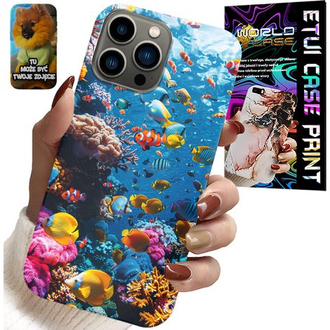 Custodia per iPhone 13 PRO - barriera corallina, pesci colorati, mondo sottomarino dei pesci (1/5)
