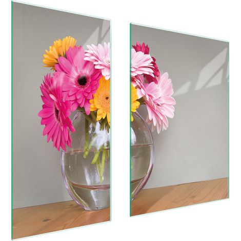 PIASTRA PROTETTIVA IN VETRO 75x52 FIORI (1/5)